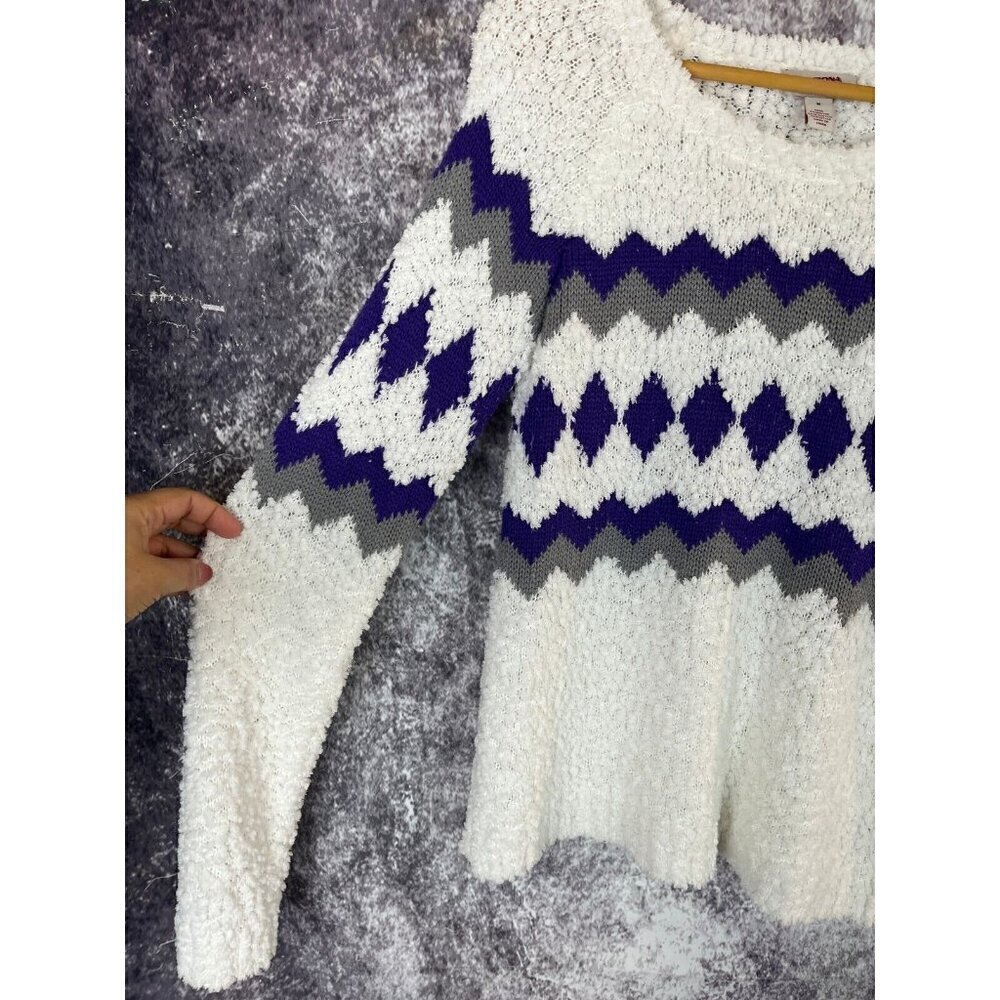 Arizona Sweater Womens M Christmas Vintage Fair Isle Knit Pullover Snow Ski Warm - Picture 10 of 14